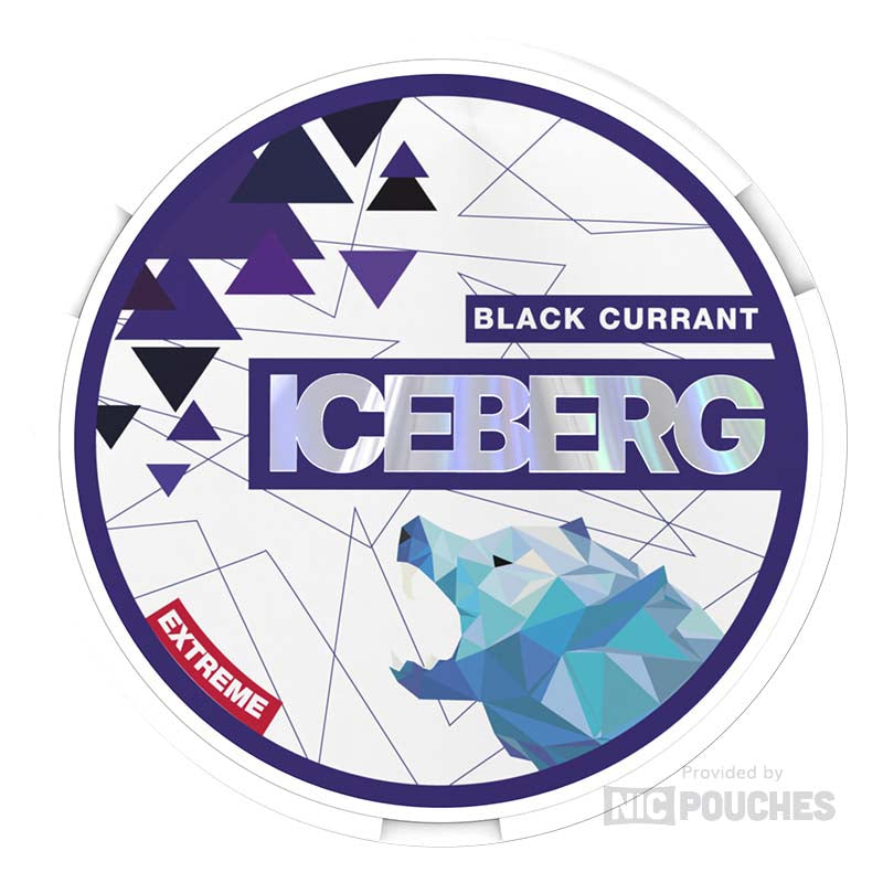 iceberg medium nicotine pouches 20mg black currant