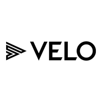 The Velo logo displayed in bold, modern typography at 400px size, designed with a sleek aesthetic