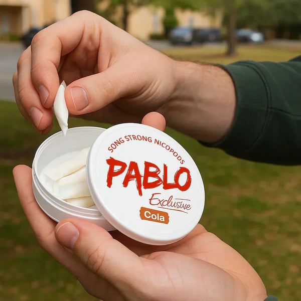 How Many Nicotine Pouches You Should Use Per Day And Why: Image showing a person holding a container of nicotine pouches.