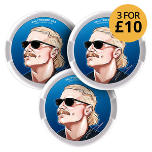 3-pack of 77 VB Edition Arctic Mint 10.4mg nicotine pouches with a special offer sticker.