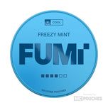 FUMI Freezy Mint nicotine pouch with a cool mint flavor in a blue tin. Ideal for discreet usage.