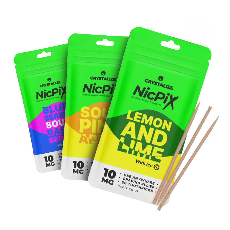 NicPix 10mg Mixed Flavours (3-Pack)