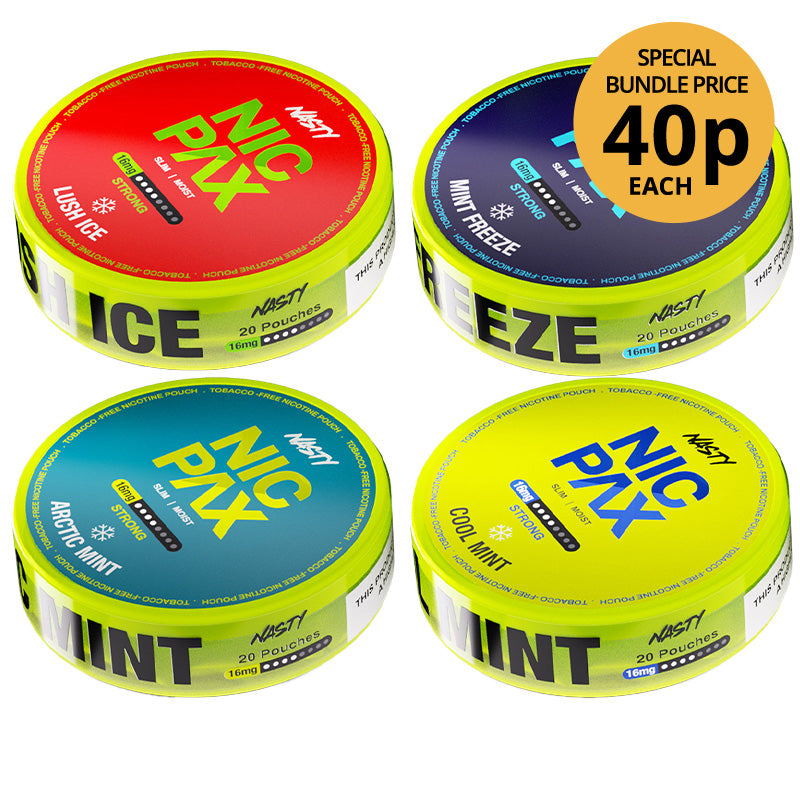 Nasty NicPax Chill Mix Bundle (100-Pack)
