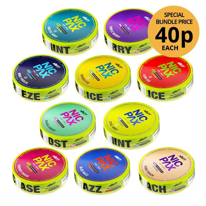 Nasty NicPax Power Pack Bundle (100-Pack)