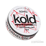 Koldnic Watermelon Ice 50mg nicotine pouches in discreet can, offering a refreshing watermelon flavor.