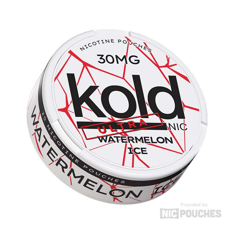 Koldnic Watermelon Ice nicotine pouches in a 30mg format, featuring a refreshing watermelon flavor.