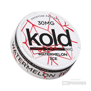 Koldnic Watermelon Ice nicotine pouches in a 30mg format, featuring a refreshing watermelon flavor.