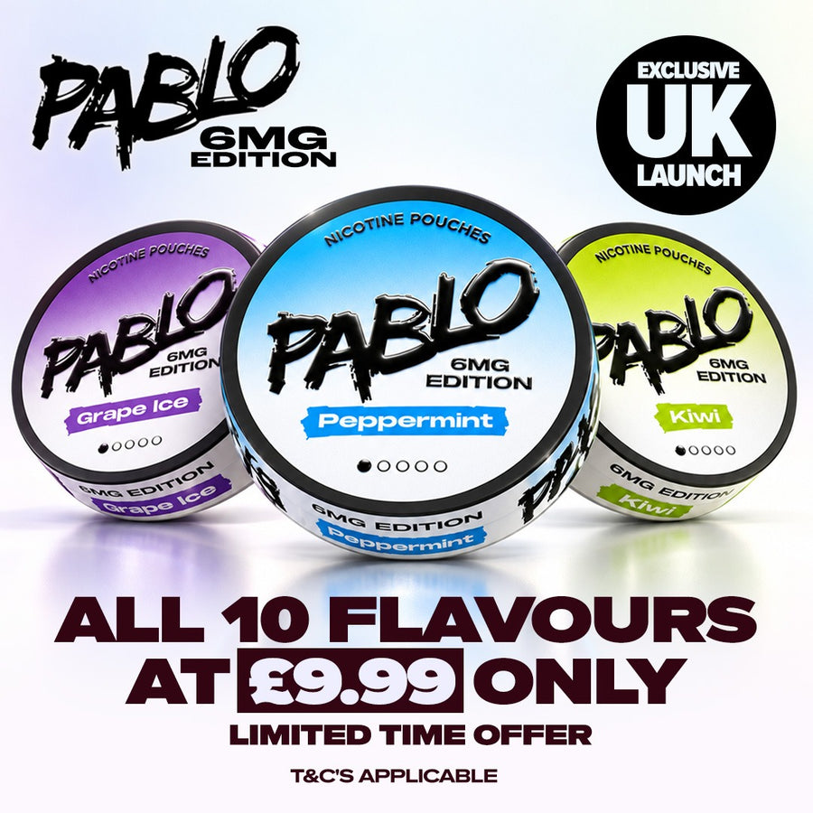 New Pablo 6mg Collection Exclusive UK Launch