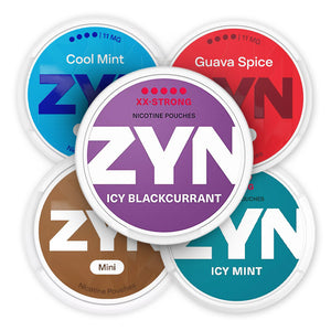 ZYN Mint & Berry Strength Variety Bundle (20-Pack) featuring Cool Mint, Icy Mint, Icy Blackcurrant, Coffee Mini, Guava Spice.