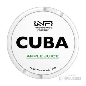 cuba 25mg white nicotine pouches apple juice