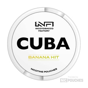 cuba white nicotine pouches 25mg banana hit