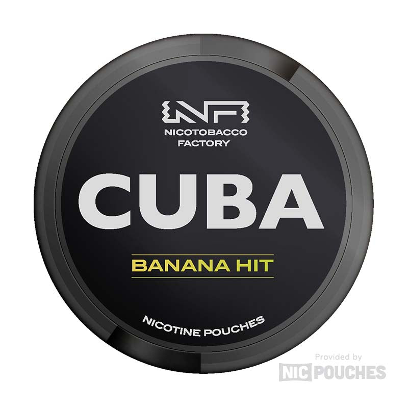 cuba white nicotine pouches 25mg banana hit
