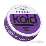 Koldnic Berry Chill nicotine pouches 20mg in purple tin with Berry Chill flavor profile.