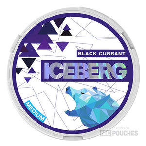 iceberg medium nicotine pouches 20mg black currant