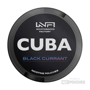 cuba black nicotine pouches 66mg black currant