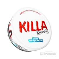 killa exclusive nicotine pouches 16.5mg blue raspberry