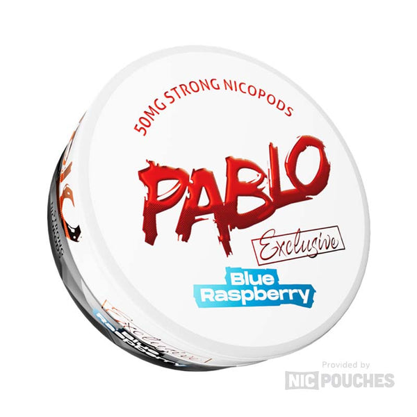 pablo exclusive nicotine pouches 50mg blue raspberry