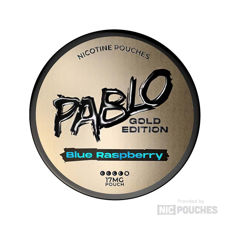 Pablo Gold Edition Blue Raspberry | Sweet Berry Nic Pouches