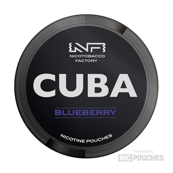 cuba black nicotine pouches 66mg blueberry