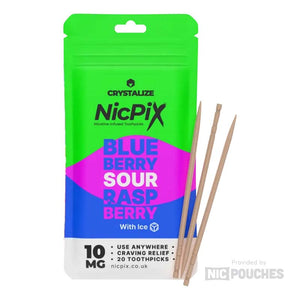 NicPix Blueberry-Sour-Raspberry 10mg Nicotine Toothpicks