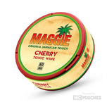 Maggie Original Jamaican Cherry Tonic Wine nicotine pouch, featuring Caribbean-inspired cherry and black grape flavors, 60mg strength packaging.