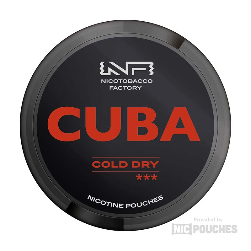 cuba white 25mg nicotine pouches cold dry