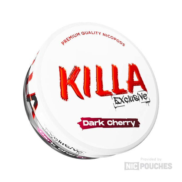 killa exclusive nicotine pouches 16.5mg dark cherry