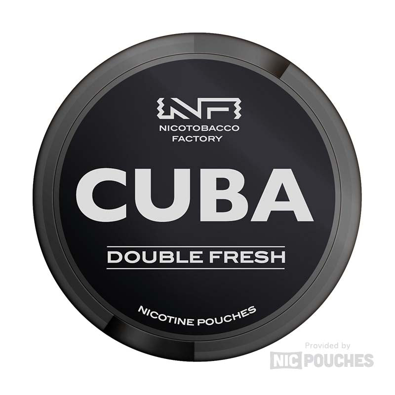 cuba white nicotine pouches 25mg double fresh