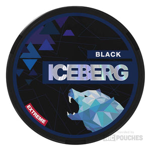 iceberg medium nicotine pouches 20mg black