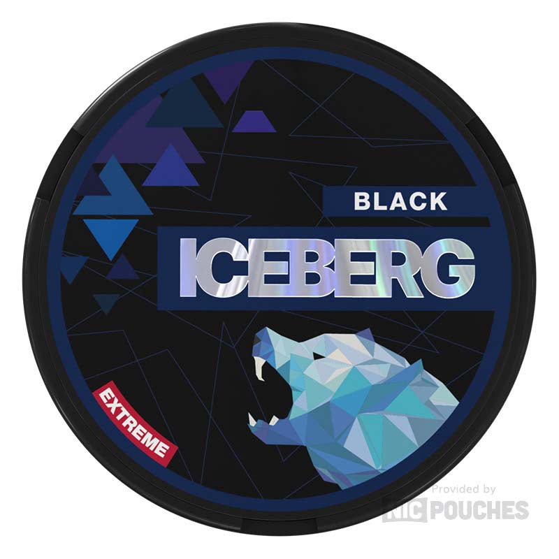 iceberg medium nicotine pouches 20mg black