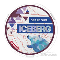 iceberg medium nicotine pouches 20mg grape gum