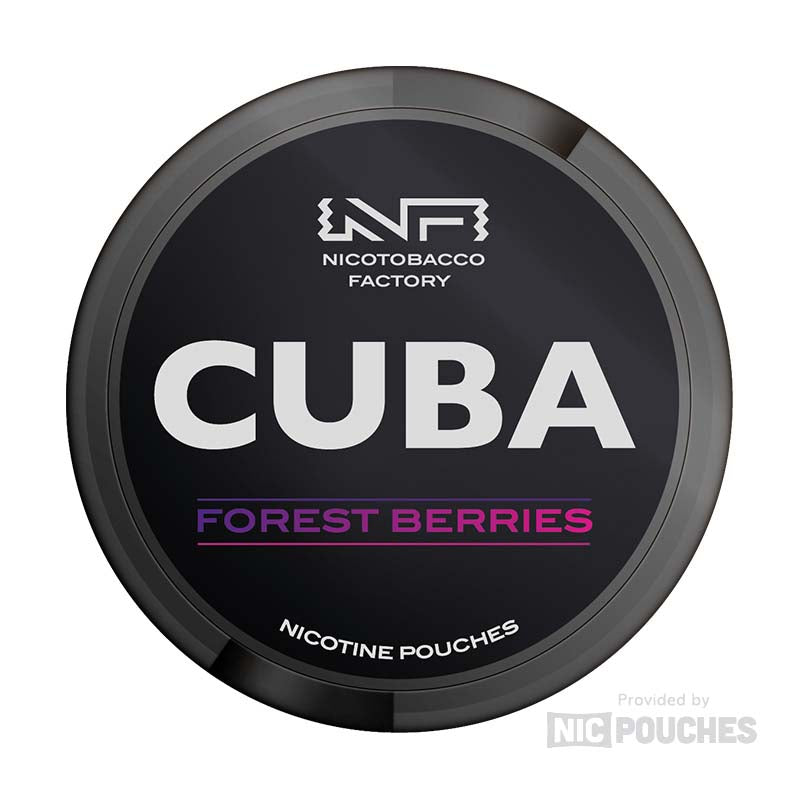 cuba white nicotine pouches 25mg forest berries