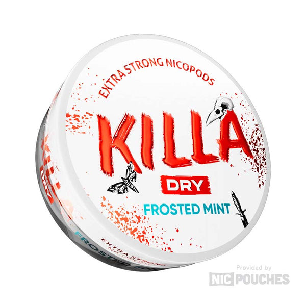 killa dry nicotine pouches 16mg frosted mint