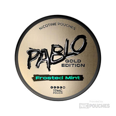 Pablo Gold Edition Frosted Mint nicotine pouch tin with 17mg strength