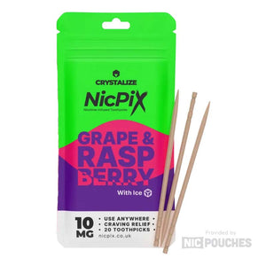 NicPix Grape & Raspberry 10mg Nicotine Toothpicks