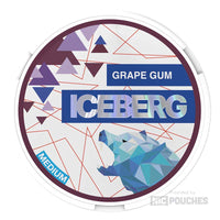 iceberg medium nicotine pouches 20mg grape gum