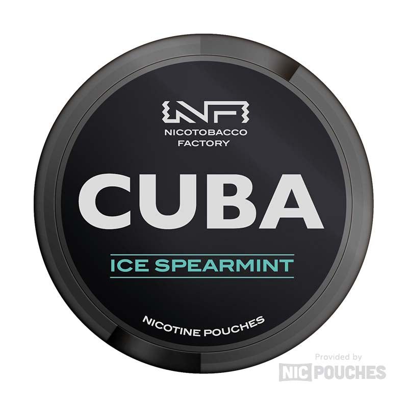 cuba white nicotine pouches 25mg ice spearmint