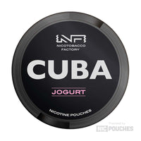 cuba black nicotine pouches 66mg jogurt