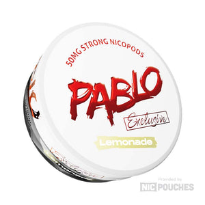 pablo exclusive nicotine pouches 50mg lemonade