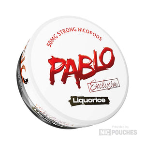 pablo exclusive nicotine pouches 50mg liqourice