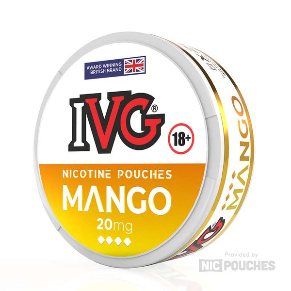 ivg nicotine pouches 20mg mango