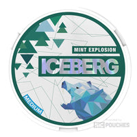 iceberg medium nicotine pouches 20mg mint explosion