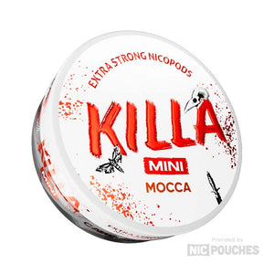 killa mini nicotine pouches 16mg mocca