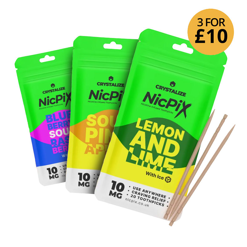 NicPix 10mg Mixed Flavours (3-Pack)