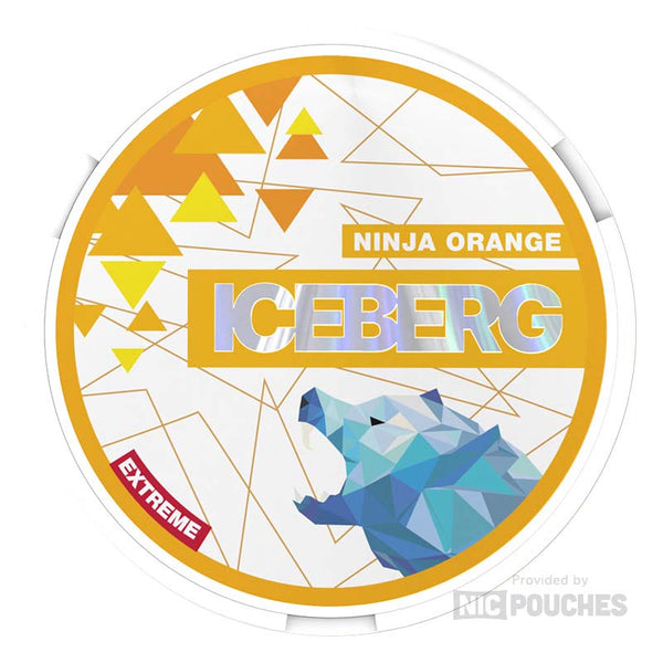 iceberg extreme nicotine pouches 50mg ninja orange