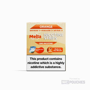 melta nicotine strips 2mg orange