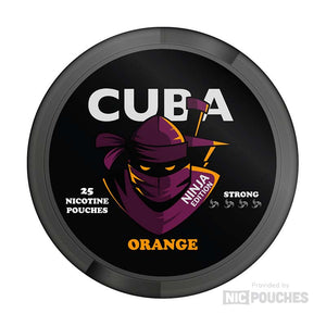 cuba ninja nicotine pouches 30mg orange