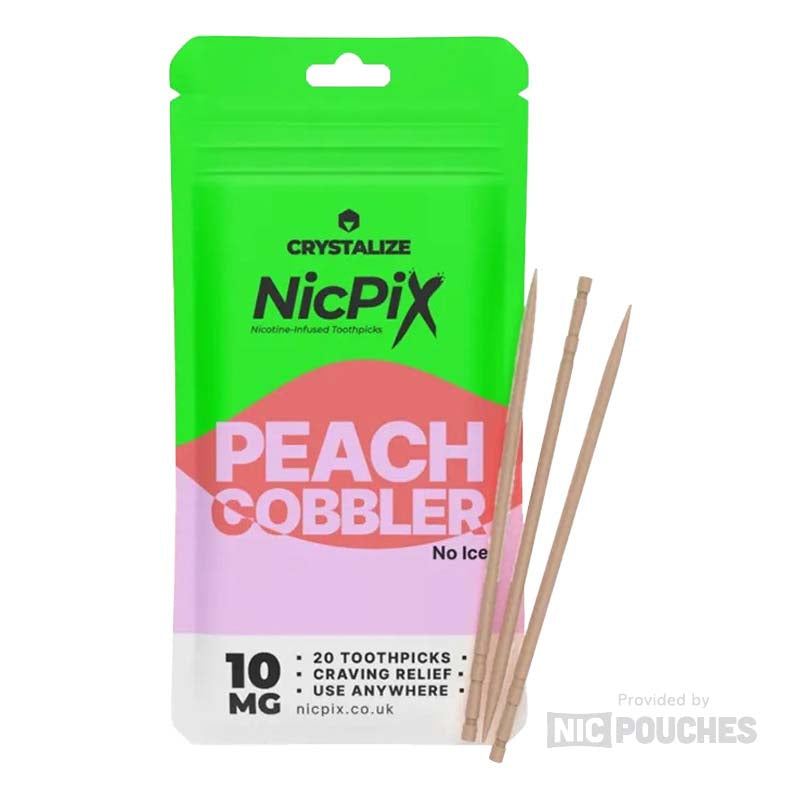 NicPix Nicotine Toothpicks Peach Cobbler
