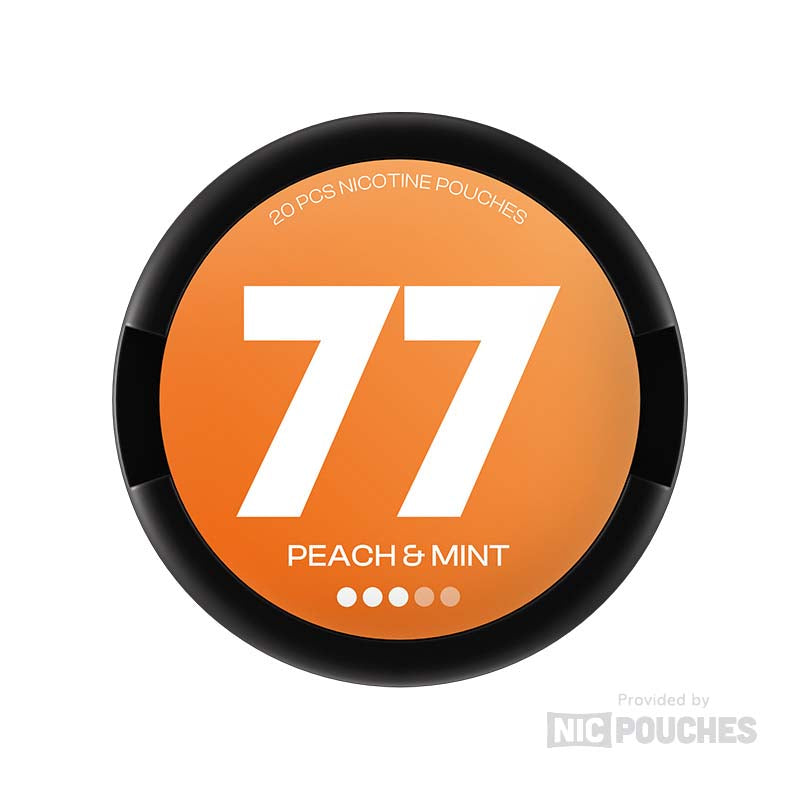 77 Medium Peach Mint 10mg Nicotine Pouches
