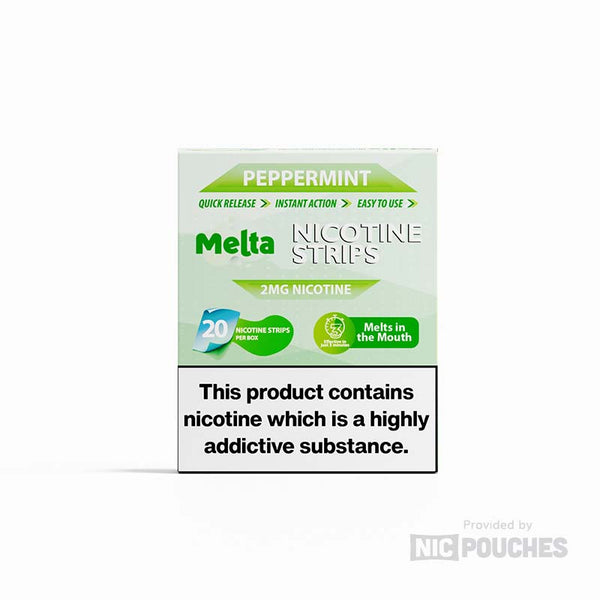 melta nicotine strips 2mg peppemint